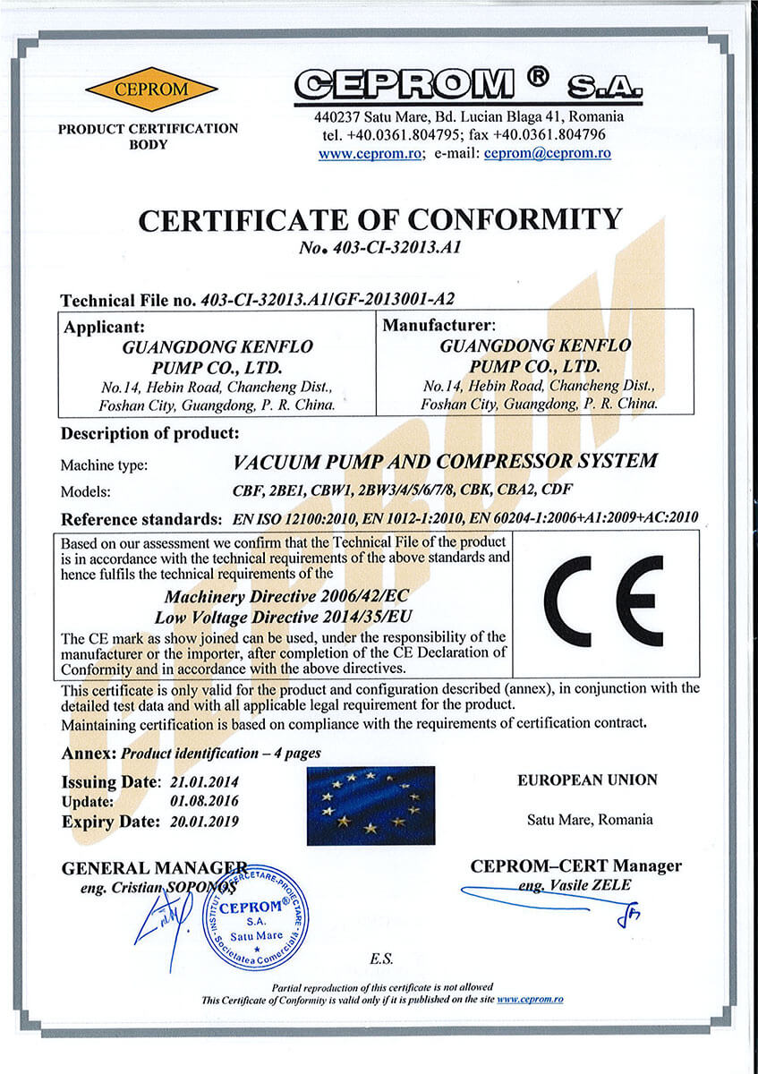 液環泵泵組CE認證