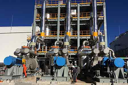 肯富來液環泵機組在南美某地熱發電廠使用現場