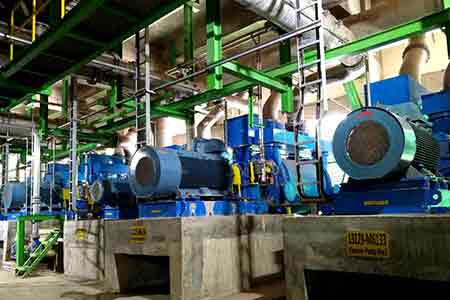 肯富來液環泵機組在印尼APP造紙廠使用現場